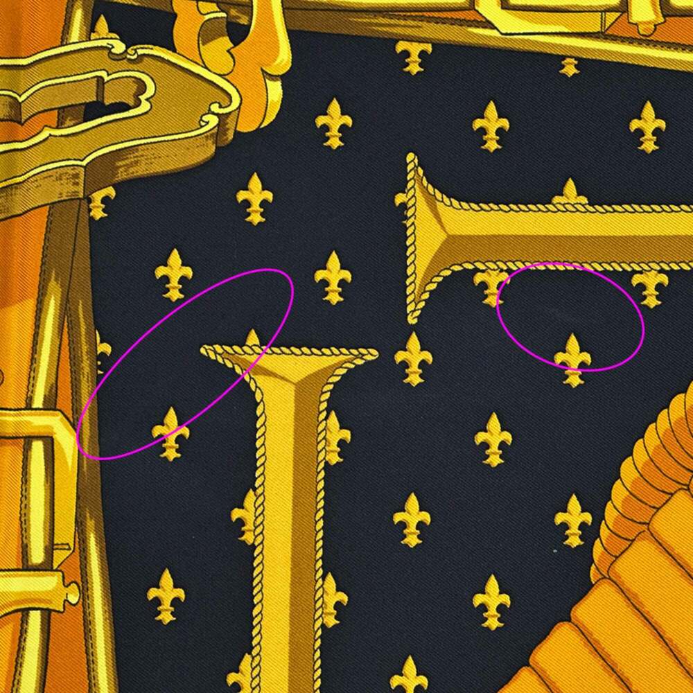 HERMES Black Silk Scarf - Picture 9 of 10